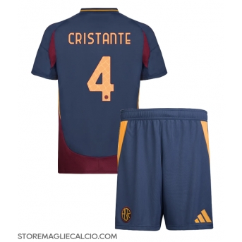 AS Roma Bryan Cristante #4 Maglia Gara Terza Repliche 2024-25 Bambino Maniche Corte